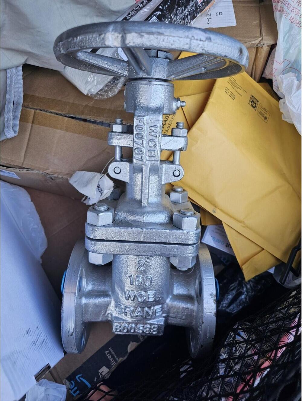 2" Crane 150# Cast Steel Flanged OS&Y Gate Valve